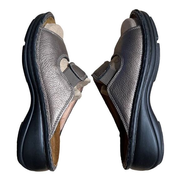 Naot Women's Leather Strap Slip-On Open Toe Slide Sandals Metallic Taupe Size 36 - Picture 8 of 9